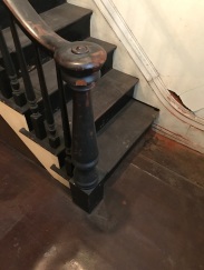 The staircase was in great shape, featuring the simplicity of 1860's design.